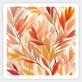 Autumn Leaves Pattern 26 Sticker